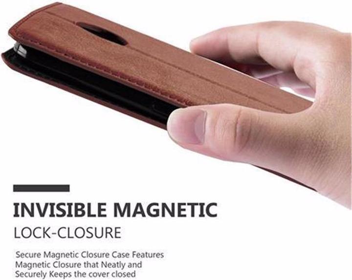 Actual product image Cadorabo Book Invisible Magnet Cover (Motorola Nexus 6)