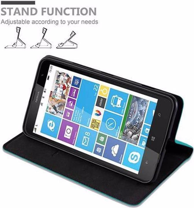 Actual product image Cadorabo Book Invisible Magnet Cover (Nokia Lumia 1320)