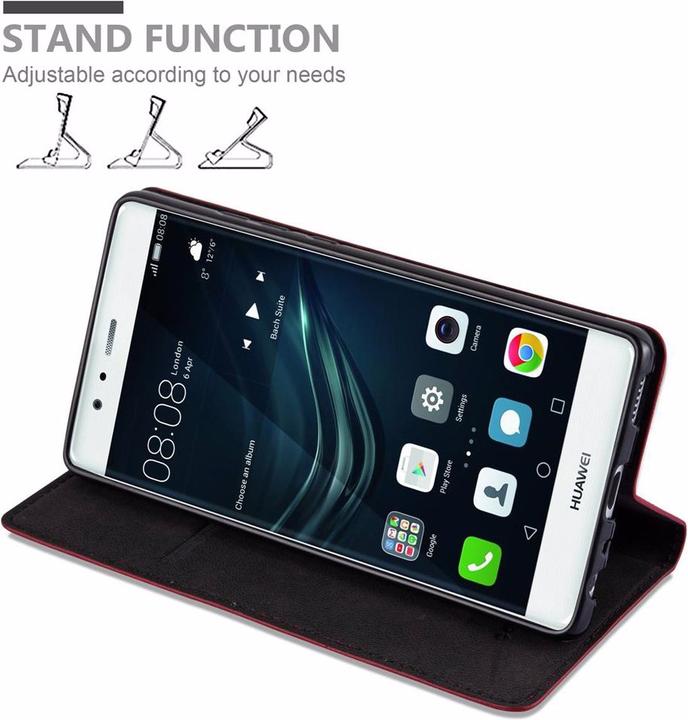 Productafbeelding Cadorabo Boek Onzichtbare Magneethoes (Huawei P9)