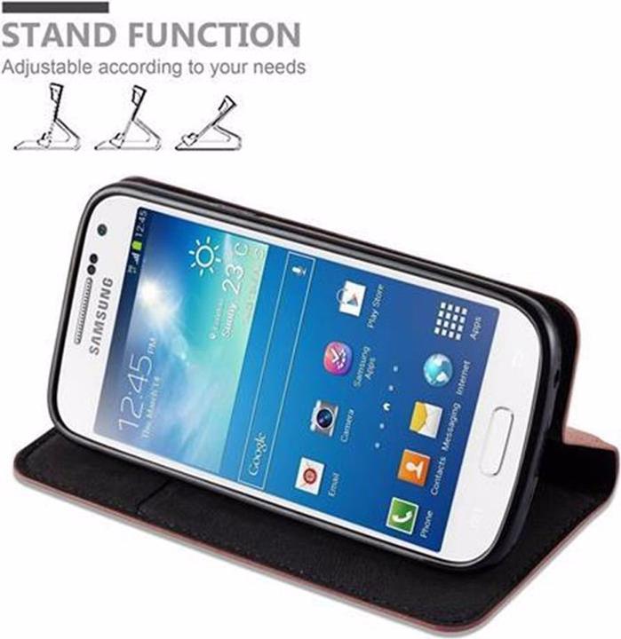 Actual product image Cadorabo Book Invisible Magnet Cover (Samsung Galaxy S4 mini)