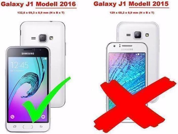Produktbild Cadorabo Book Invisible Magnet Cover (Samsung Galaxy J1 (2016))