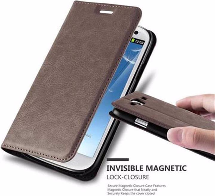 Actual product image Cadorabo Book Invisible Magnet Cover (Samsung Galaxy S3)