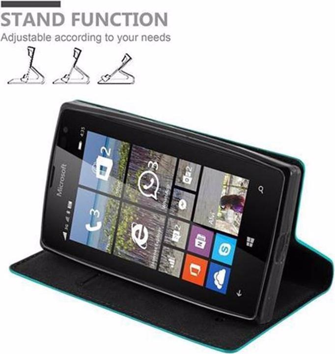 Productafbeelding Cadorabo Boek Onzichtbare Magneethoes (Nokia Lumia 435)