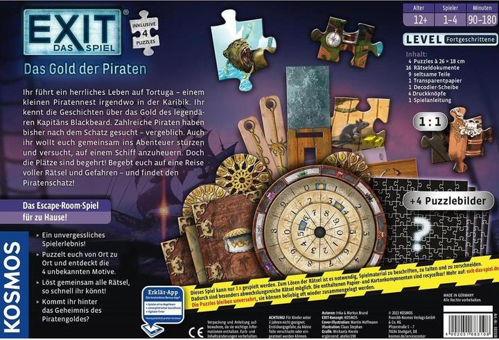 Actual product image Kosmos EXIT-The game+puzzle The of pirates (German)