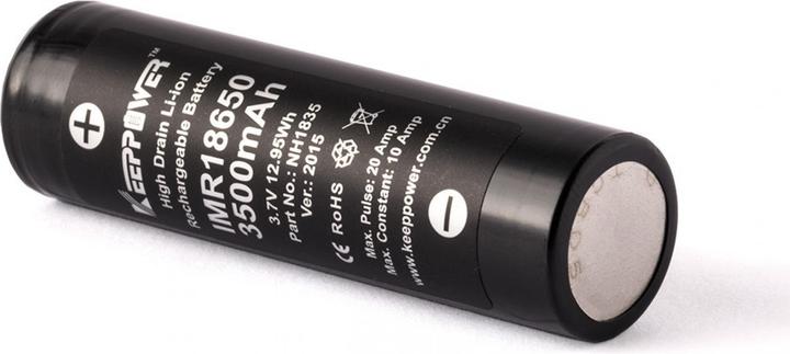 Produktbild Keeppower Akku IMR18650 (3500 mAh, 12.95 Wh)