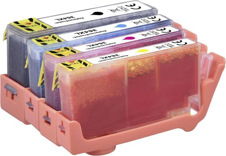 Actual product image Renkforce Ink Combi-Pack replaces HP 364 XL (N9J74AE) Compatible Black, Cyan (M, FC, C, Y)
