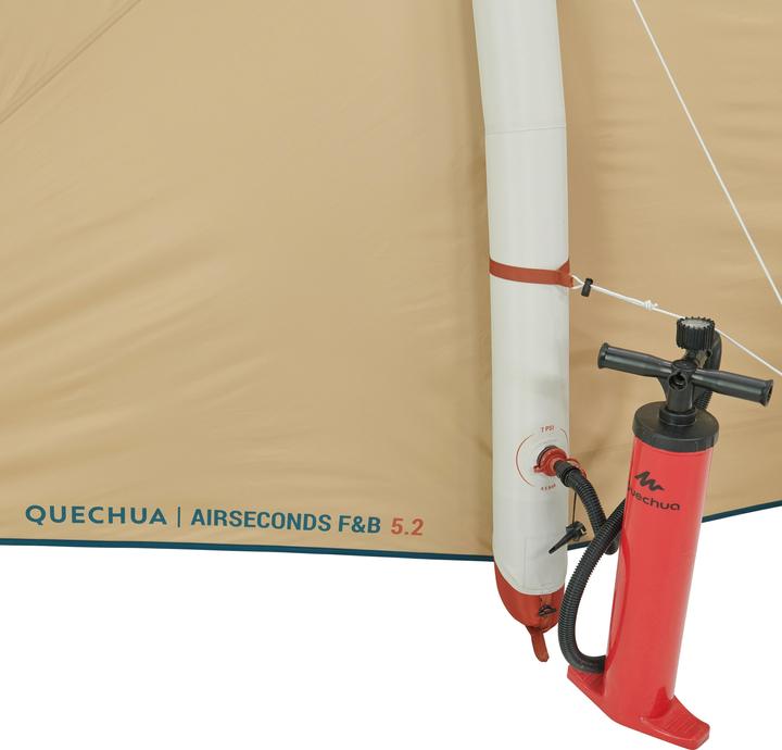 Immagine prodotto Quechua Familienzelt Air Seconds 5.2 (Tenda gonfiabile, 21.80 kg, 5 persone)