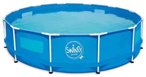 Swing PISCINA A TELAIO METALLICO - Rotonda - 3,66 m x 84 cm (366 x 84 cm)