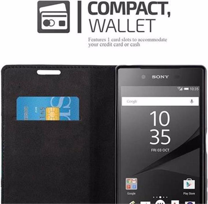 Actual product image Cadorabo Book Invisible Magnet Cover (Sony Xperia Z5)
