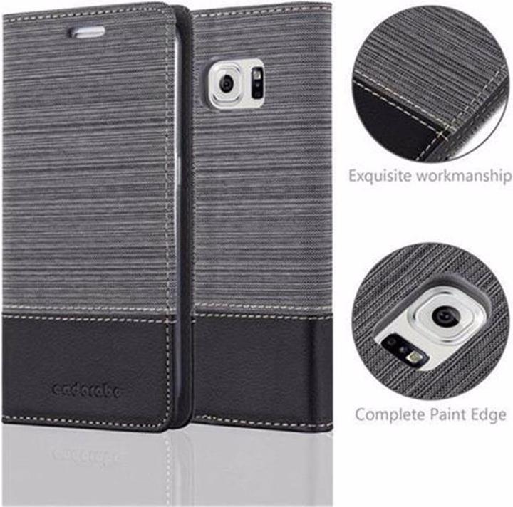 Actual product image Cadorabo Book Jeans Optics Cover (Samsung Galaxy S6 Edge)