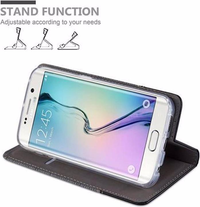 Actual product image Cadorabo Book Jeans Optics Cover (Samsung Galaxy S6 Edge)