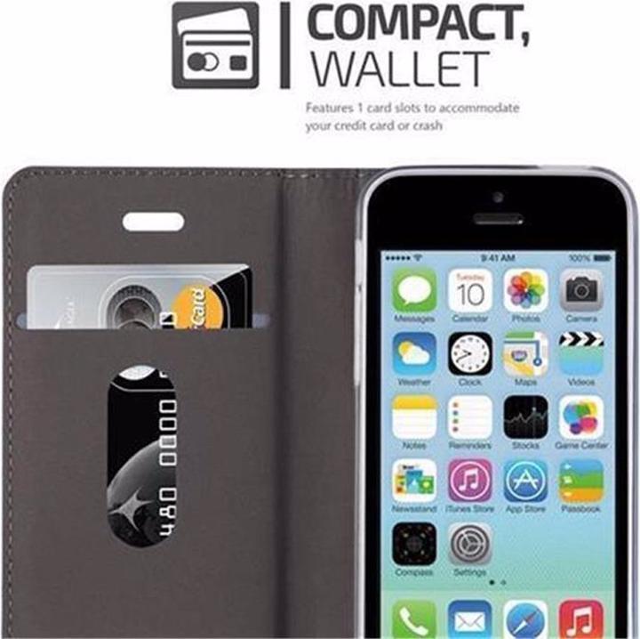 Image du produit Cadorabo Couverture look jeans Book (Apple iPhone 5c)