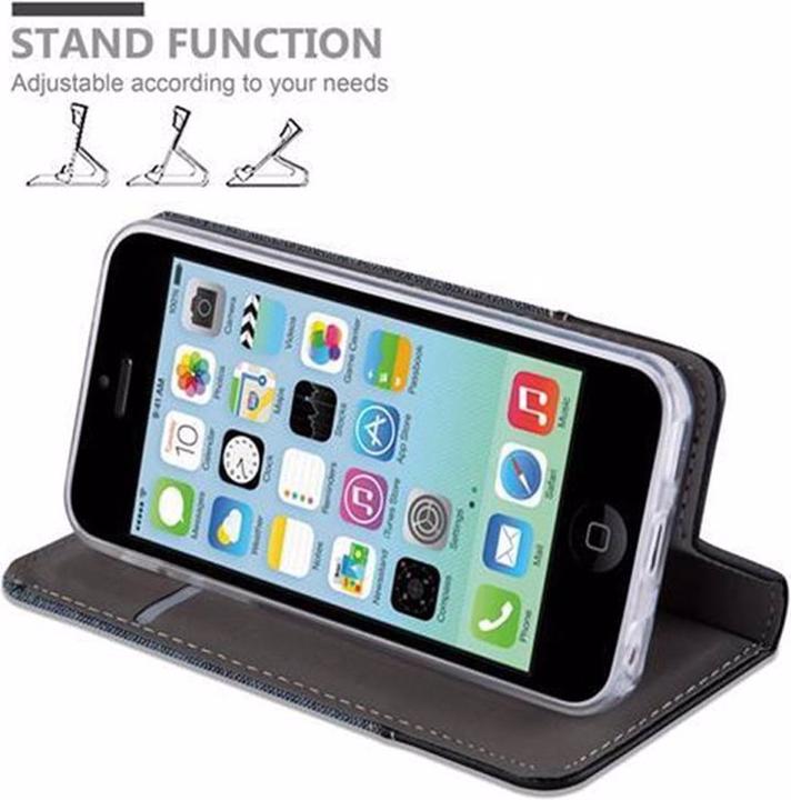 Image du produit Cadorabo Couverture look jeans Book (Apple iPhone 5c)
