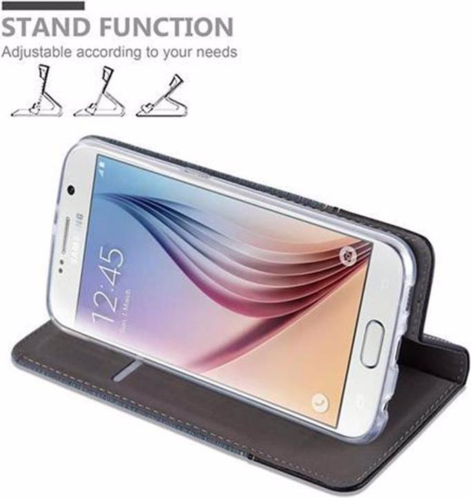 Produktbild Cadorabo Book Jeans Optik Cover (Samsung Galaxy S6)