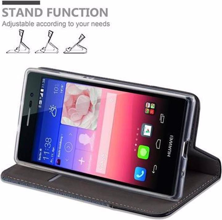 Image du produit Cadorabo Couverture look jeans Book (Huawei Ascend P7)