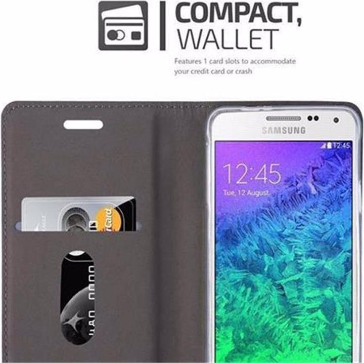 Produktbild Cadorabo Book Jeans Optik Cover (Samsung Galaxy Alpha)