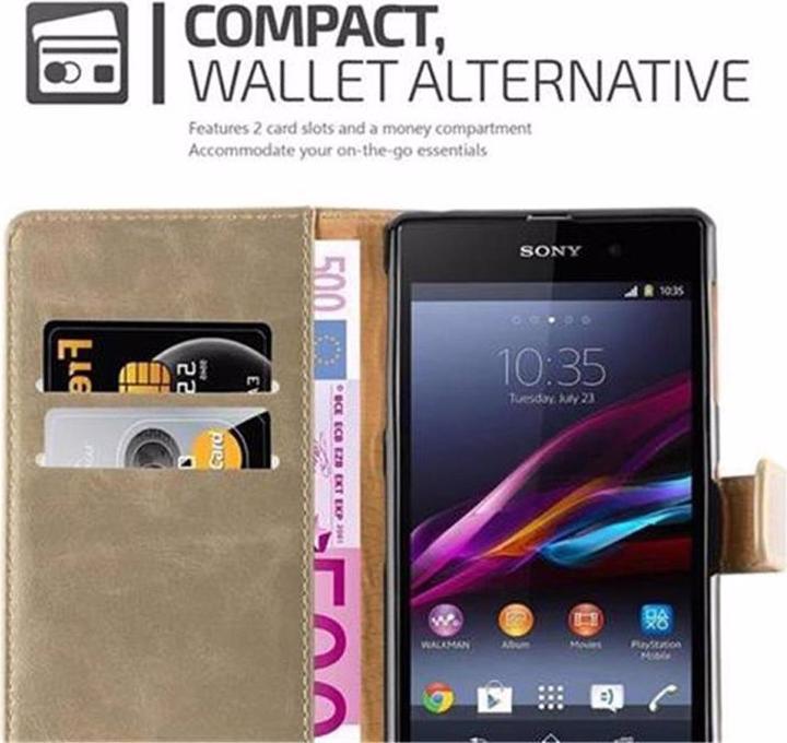 Actual product image Cadorabo Book Luxury Cover (Sony Xperia Z1)