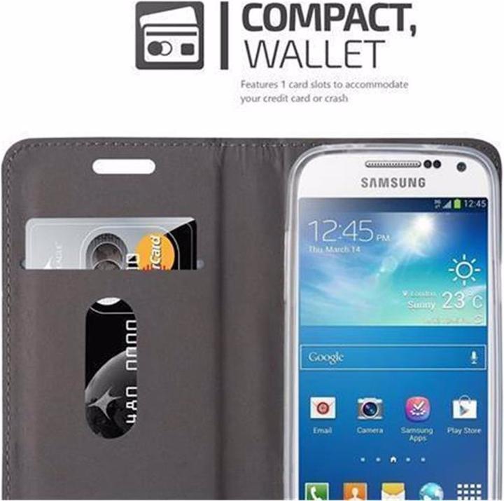 Produktbild Cadorabo Book Jeans Optik Cover (Samsung Galaxy S4 mini)