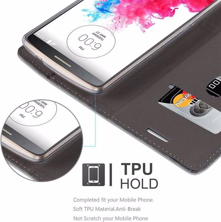 Produktbild Cadorabo Book Jeans Optik Cover (LG G3)