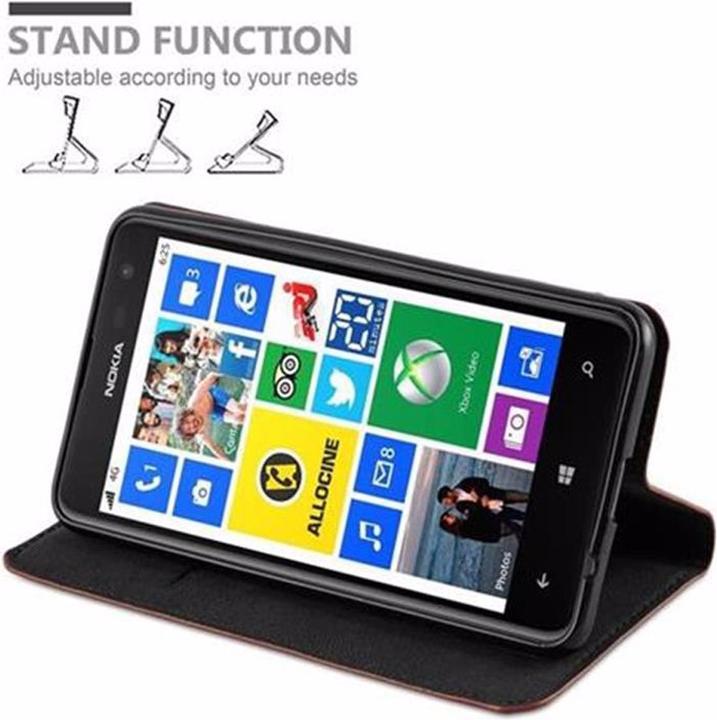 Actual product image Cadorabo Book Invisible Magnet Cover (Nokia Lumia 625)