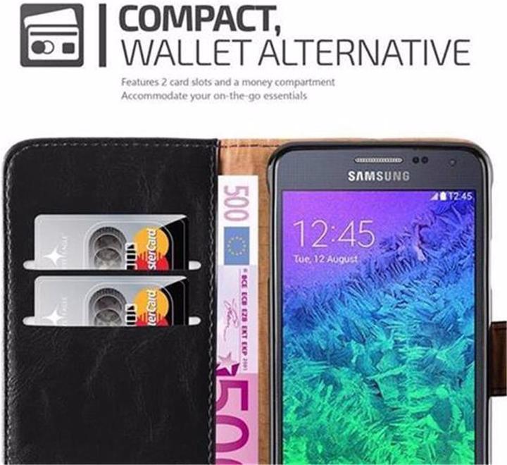 Actual product image Cadorabo Book Luxury Cover (Samsung Galaxy Alpha)