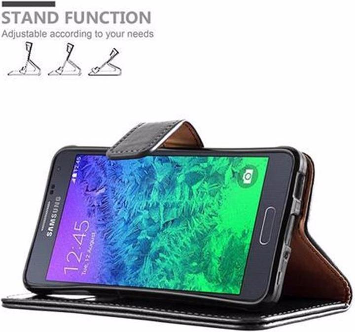 Actual product image Cadorabo Book Luxury Cover (Samsung Galaxy Alpha)