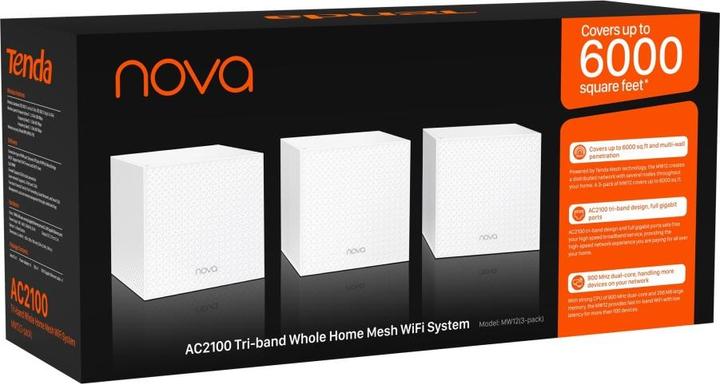 Produktbild Tenda WL-Router nova MW12-3 Home Mesh WiFi System 3 Geräte