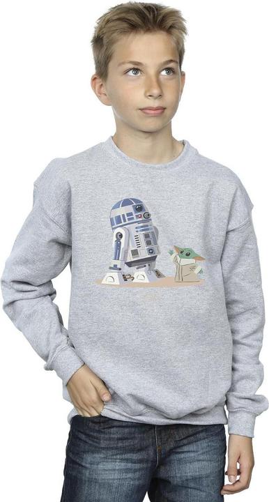 Produktbild Star Wars The Mandalorian R2D2 And Grogu Sweatshirt Jungen (152, 158)