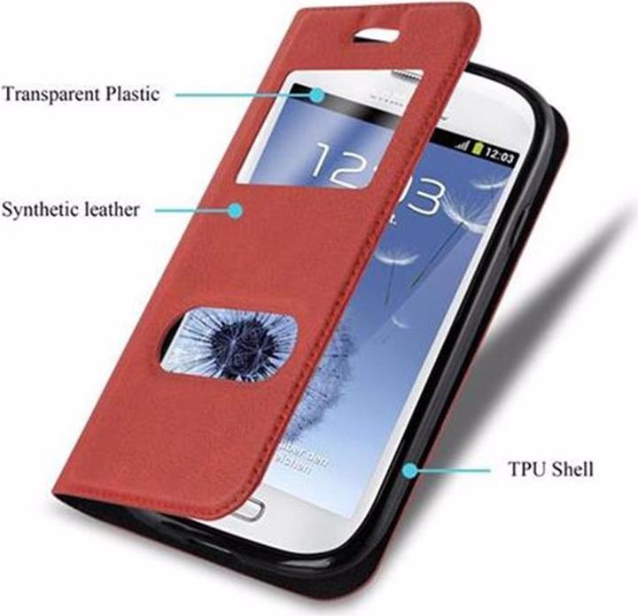 Produktbild Cadorabo Book mit View Doppelfenster Cover (Samsung Galaxy S3 Mini)