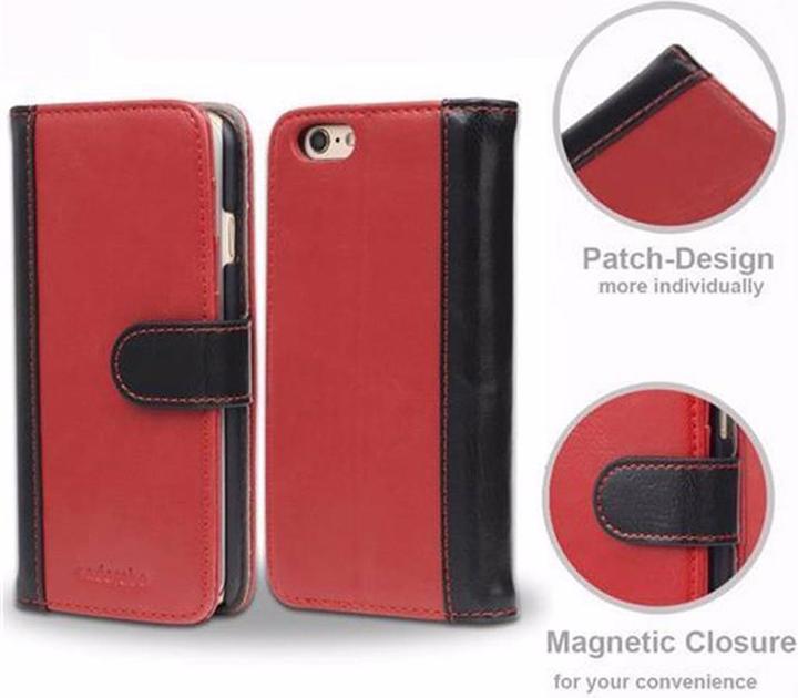Immagine prodotto Cadorabo Copertina a strisce bicolore a libro (Apple iPhone 6)