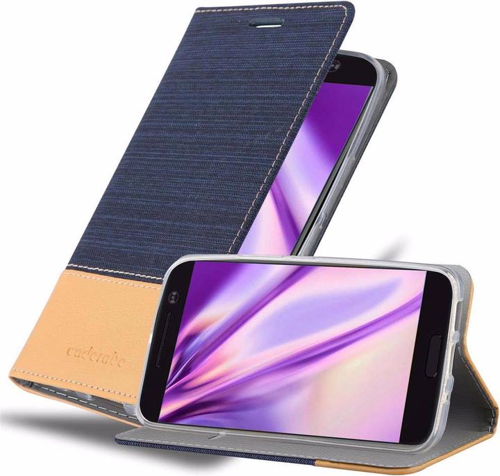 Actual product image Cadorabo Book Jeans Optics Cover (HTC One M10)