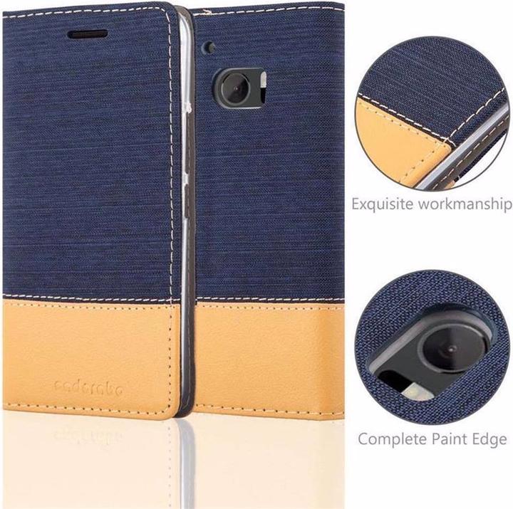 Actual product image Cadorabo Book Jeans Optics Cover (HTC One M10)
