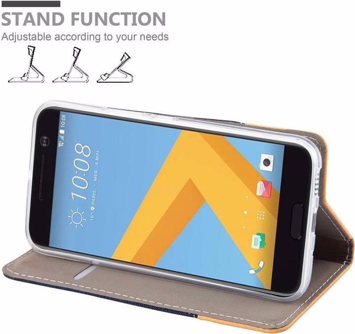 Actual product image Cadorabo Book Jeans Optics Cover (HTC One M10)