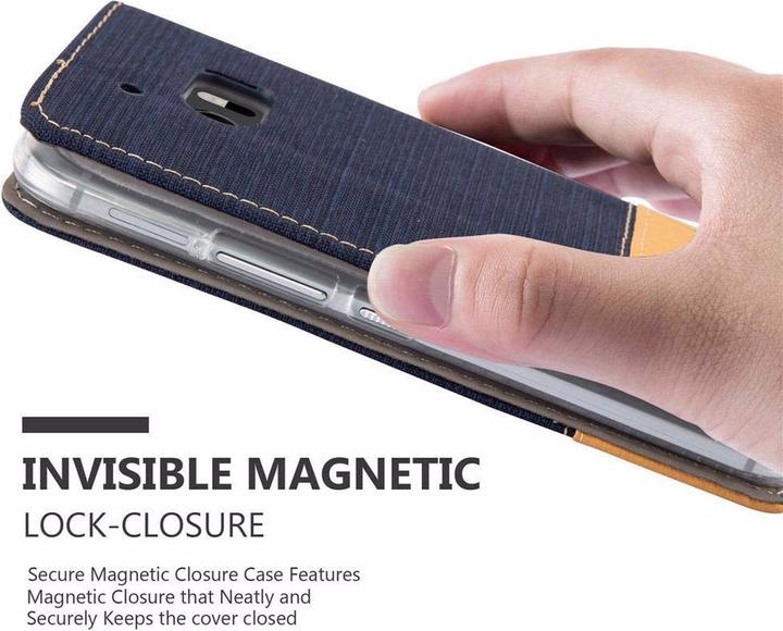Actual product image Cadorabo Book Jeans Optics Cover (HTC One M10)
