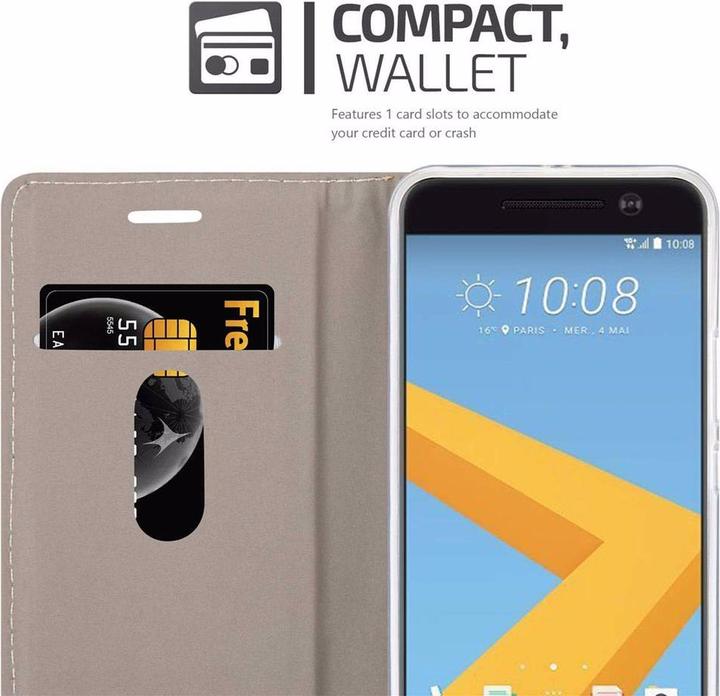 Actual product image Cadorabo Book Jeans Optics Cover (HTC One M10)