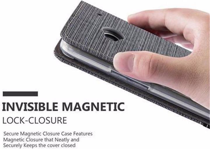 Actual product image Cadorabo Book Jeans Optics Cover (HTC One M7)