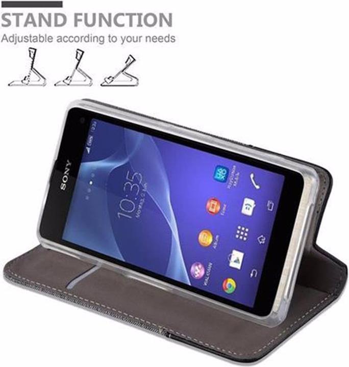 Produktbild Cadorabo Book Jeans Optik Cover (Sony Xperia Z1 Compact)