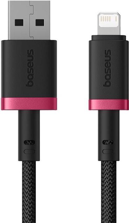 Image du produit Baseus Câble de recharge rapide Dura Type A vers IP 2.4A Noir Rouge (1 m, USB 2.0)