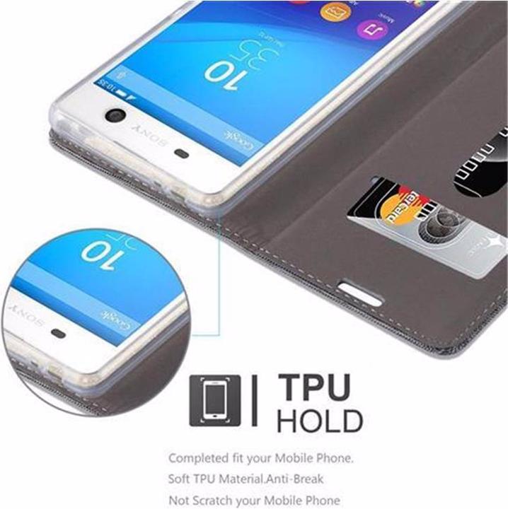 Produktbild Cadorabo Book Jeans Optik Cover (Sony Xperia M5)