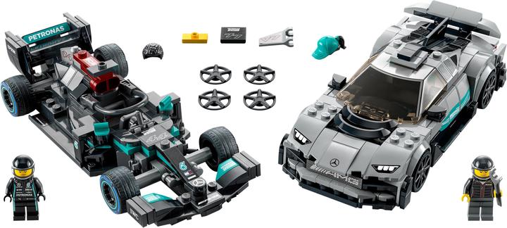 Produktbild LEGO Mercedes-AMG F1 W12 E Performance & Mercedes-AMG Project One (76909, LEGO Speed Champions)