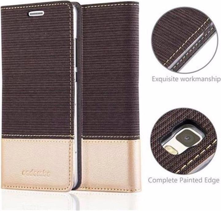 Produktbild Cadorabo Book Jeans Optik Cover (Huawei P8 Lite)