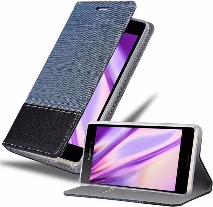 Image du produit Cadorabo Couverture look jeans Book (Sony Xperia M4 Aqua)