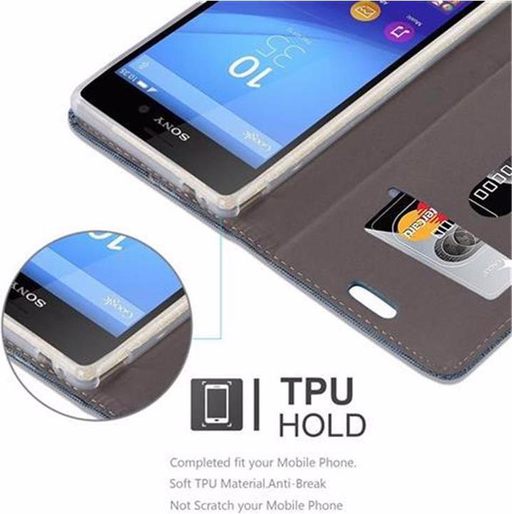 Image du produit Cadorabo Couverture look jeans Book (Sony Xperia M4 Aqua)