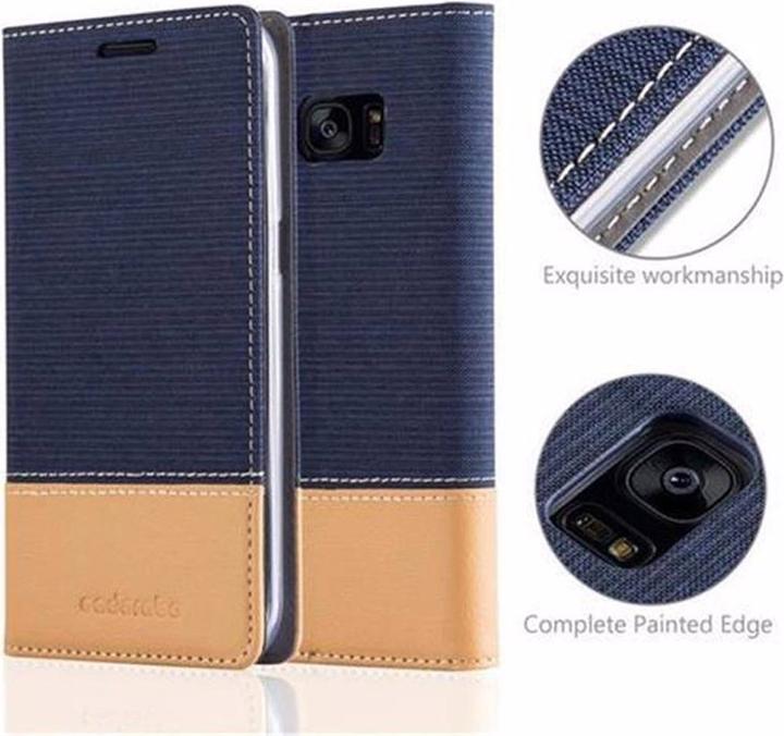 Produktbild Cadorabo Book Jeans Optik Cover (Samsung Galaxy S7 Edge)