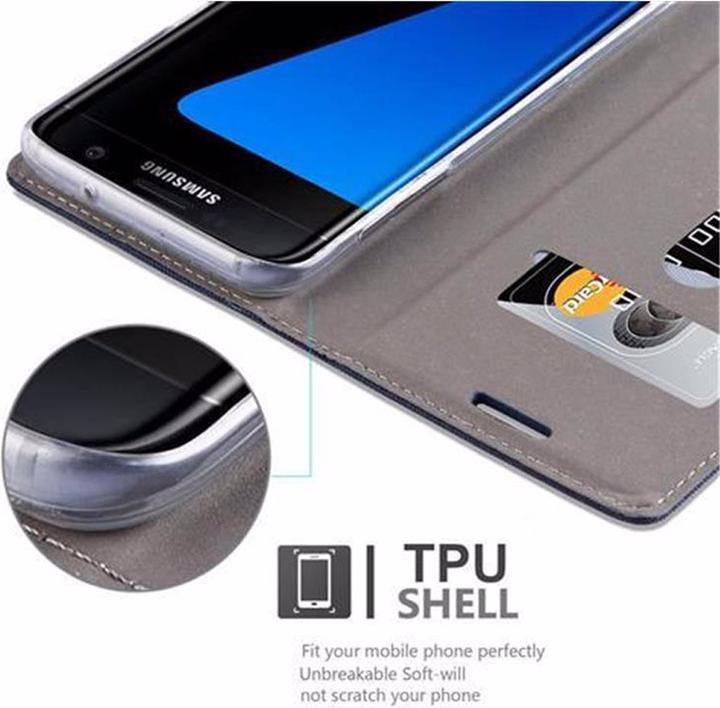 Produktbild Cadorabo Book Jeans Optik Cover (Samsung Galaxy S7 Edge)
