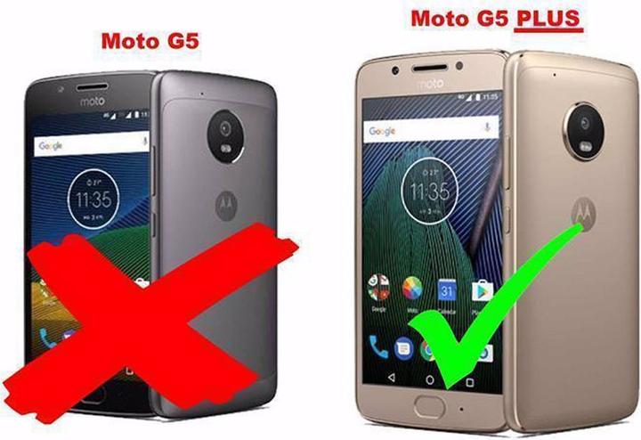 Produktbild Cadorabo Book Jeans Optik Cover (Motorola Moto G5 Plus)