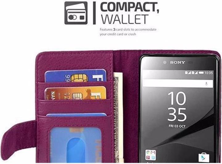 Produktbild Cadorabo Book mit 3 Kartenfächer Cover (Sony Xperia Z5)