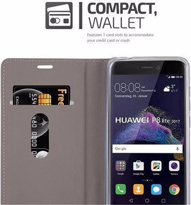 Produktbild Cadorabo Book Jeans Optik Cover (Huawei P8 Lite (2017))