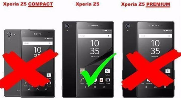Actual product image Cadorabo Flip with structure cover (Sony Xperia Z5)