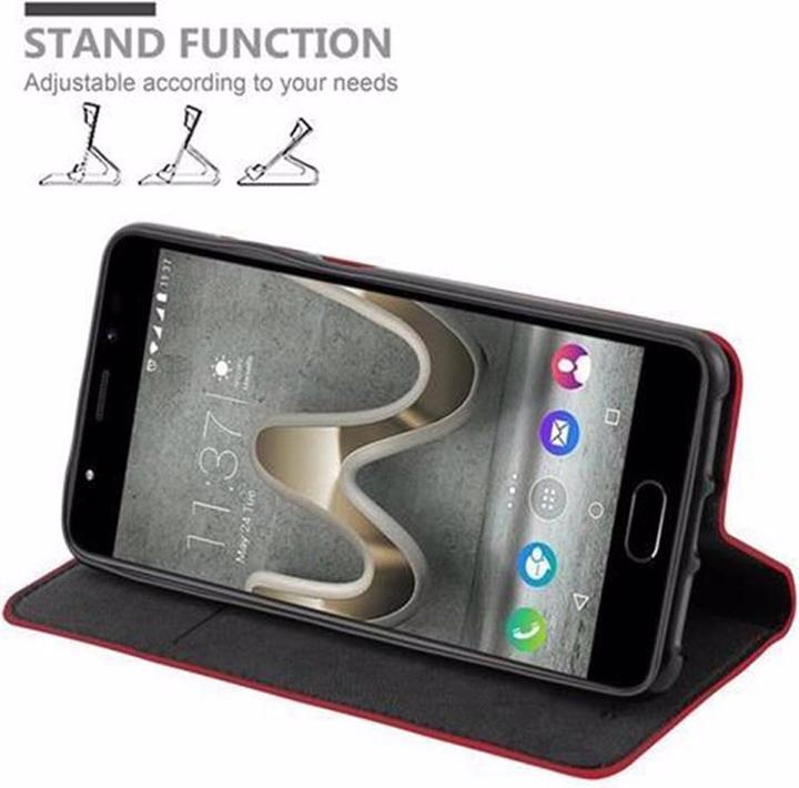 Actual product image Cadorabo Book Invisible Magnet Cover (Wiko U Feel Prime)